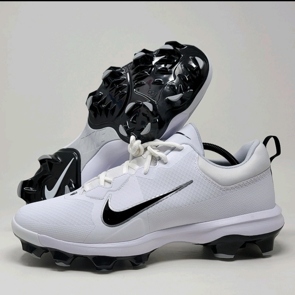 Nike Force Trout 9 MCS White Silver Baseball Cleats FZ0915-102 Men's Size 8
